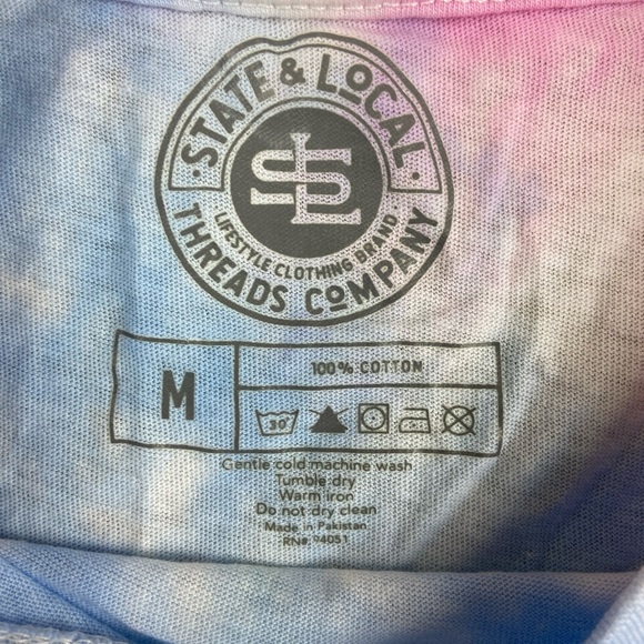 Womens Tie-Dye Florida local T-Shirt Size Medium Cotton - Picture 3 of 3